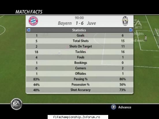 bayern - juventus 1-6 etapa vi - termen: pana duminica 23.04.06