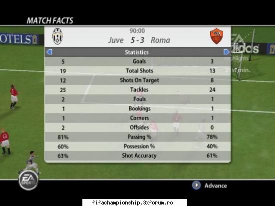 etapa termen: pana duminica 14.05.06 juventus roma 5-3