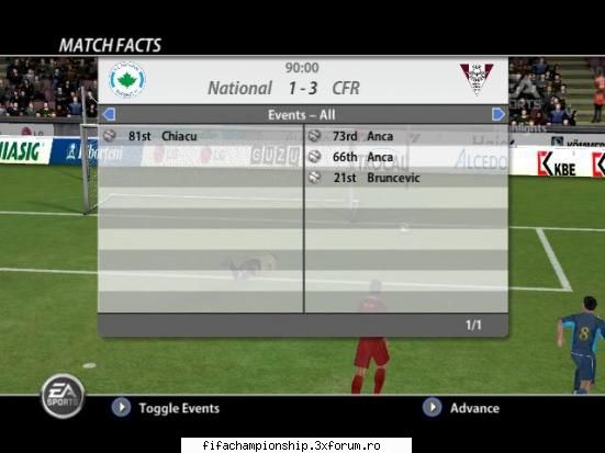 Etapa V - National 1-3 CFR Cluj - Divizia A Burger