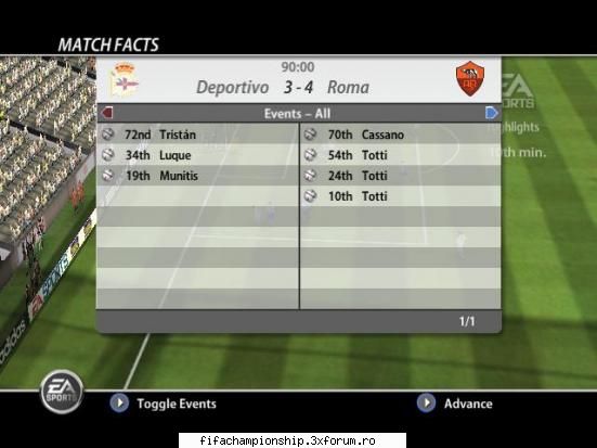 Etapa XXI - roma - deportivo - Seria A