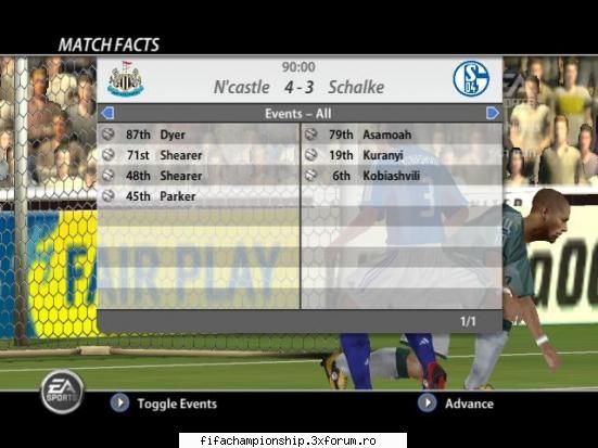 Etapa XXXV - Newcastle 4-3 Shalke04 - Seria A